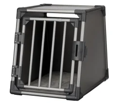 Trixie Hundetransportboxen - Tranportbox für Hunde, Auiniu, grafit Grau