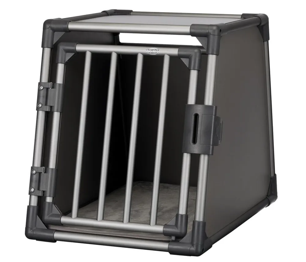 Trixie Hundetransportboxen - Tranportbox für Hunde, Auiniu, grafit Grau
