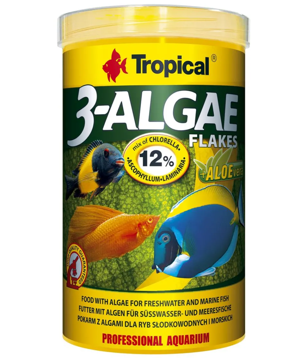 Tropical® Fischfutter - Fischfutter 3-Algae Flakes