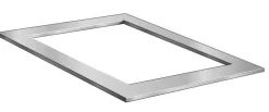 Ubbink Gartenteich·Teichbecken & Teichfolien|Teichbecken & Teichfolien - Edelstahl-Rahmen Quadra Inox Frame, ca. B120/H8/T82 cm Silber