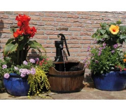 Ubbink Gartenbrunnen > Holz-Gartenbrunnen Newcastle, ca. Ø60/H75 cm