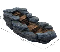 Ubbink Gartenteich·Teichbecken & Teichfolien|Teichbecken & Teichfolien - Polyresin-Bachlauf Cazorla, ca. B74/H29/T34 cm