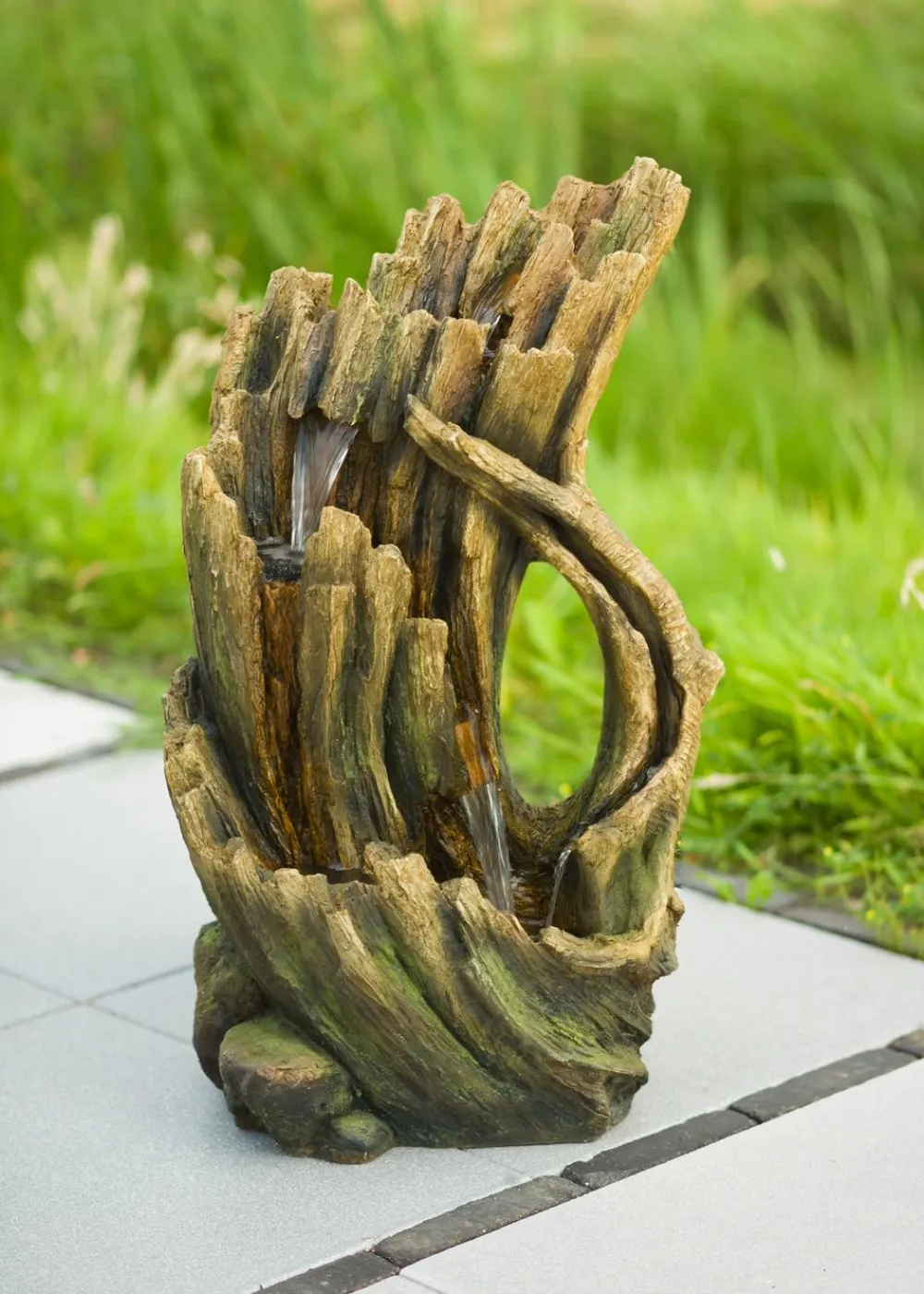 Ubbink Polyresin-Gartenbrunnen Mini-Wasserfall Alcamo, ca. B51/H78/T36 cm Discount