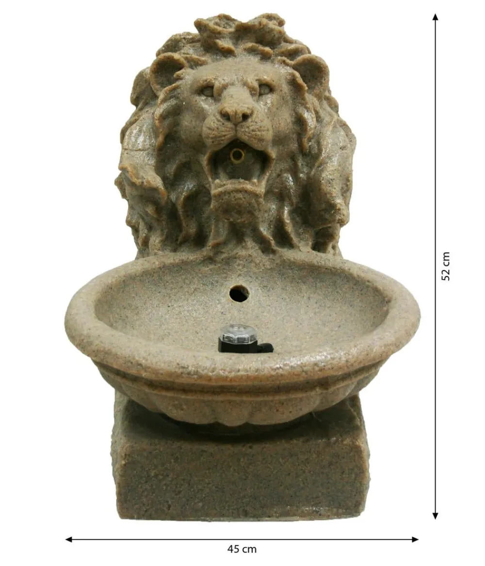 Ubbink Polyresin-Gartenbrunnen Basel, 38 x 45 x 52 cm Beige