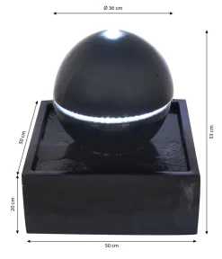 Ubbink Gartenbrunnen - Polyresin-Gartenbrunnen Acqua Arte Tripoli, ca. H53 cm