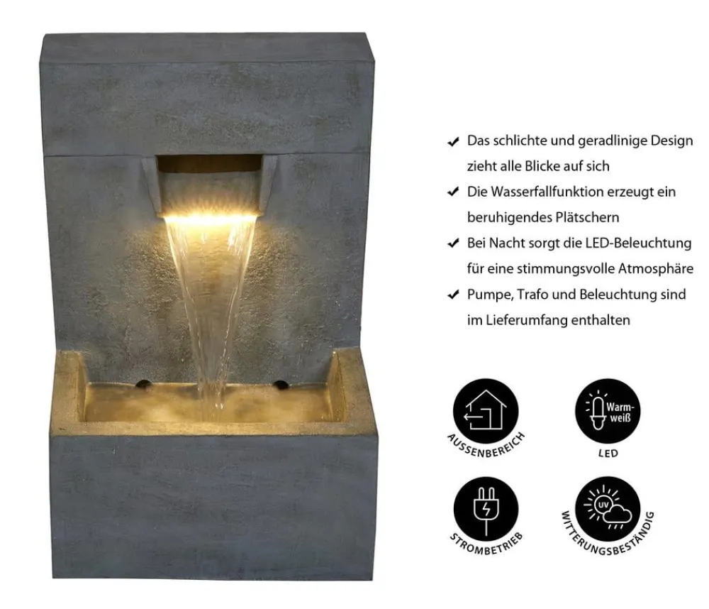Ubbink Gartenbrunnen > Polyresin-Gartenbrunnen Acqua Arte Posada, ca. H61 cm