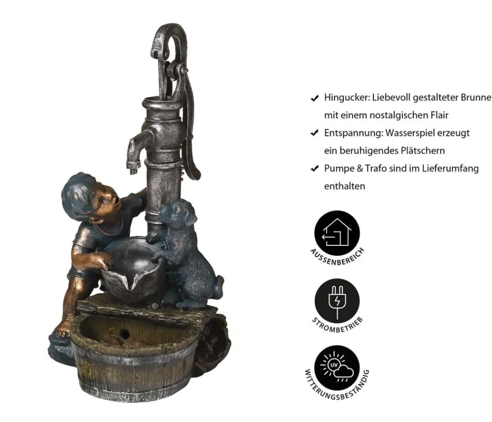 Ubbink Gartenbrunnen > Polyresin-Gartenbrunnen Acqua Arte Memphis, ca. H64 cm