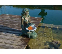 Ubbink Polyresin-Gartenbrunnen Oslo, 34 x 46 x 78 cm Bronze New
