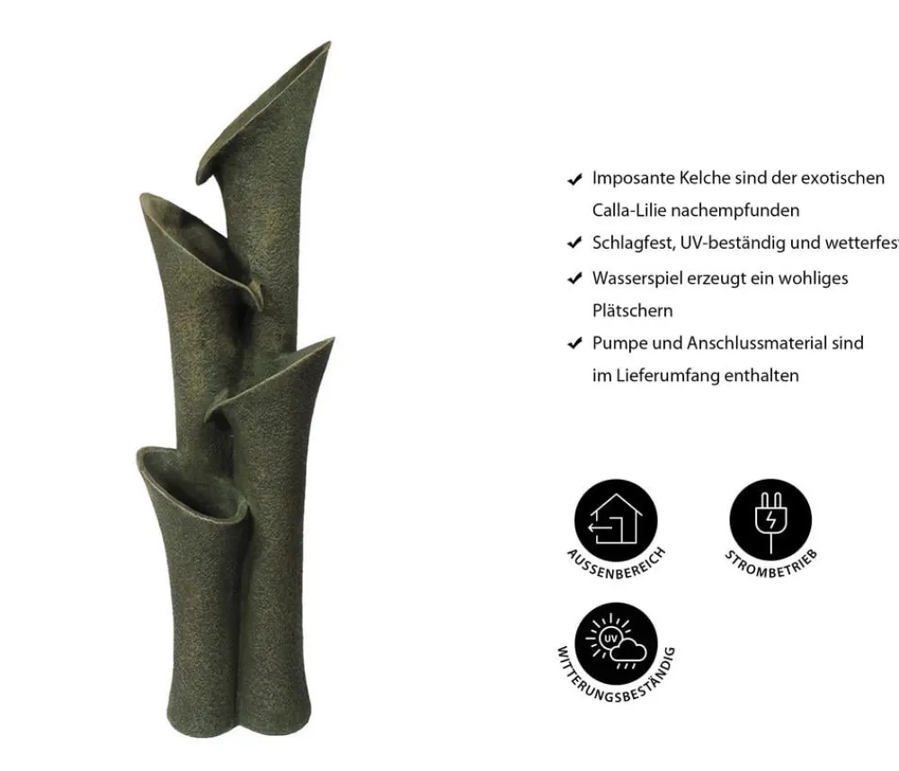 Ubbink Polyresin-Gartenbrunnen-Set Montreux, 25 x 23,5 x 86 cm Clearance