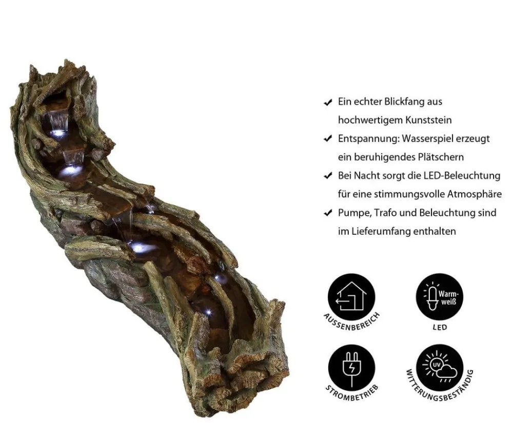 Ubbink Polyresin-Gartenbrunnen Acqua Arte Avisio, ca. H70 cm Clearance