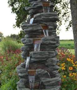 Ubbink Gartenbrunnen - Polyresin-Gartenbrunnen Acqua Arte Corte, ca. H201 cm