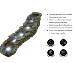 Ubbink Polyresin-Gartenbrunnen Acqua Arte Brembo, ca. H51 cm Best