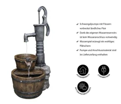 Ubbink Gartenbrunnen - Polyresin-Gartenbrunnen-Set Las Vegas, 42 x 36,5 x 80,5 cm