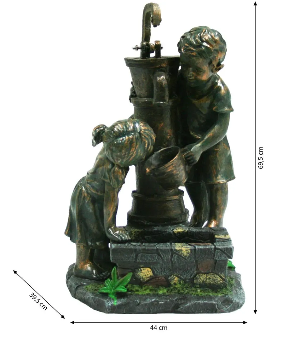 Ubbink Gartenbrunnen - Polyresin-Gartenbrunnen Atlanta, ca. B44/H69,5/T39,5 cm