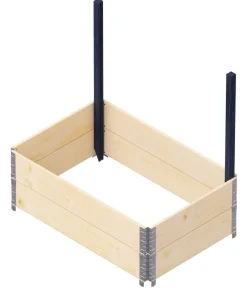 upyard Halterung für Rankgitter, ca. B4/H118/T4,1 cm Schwarz Best