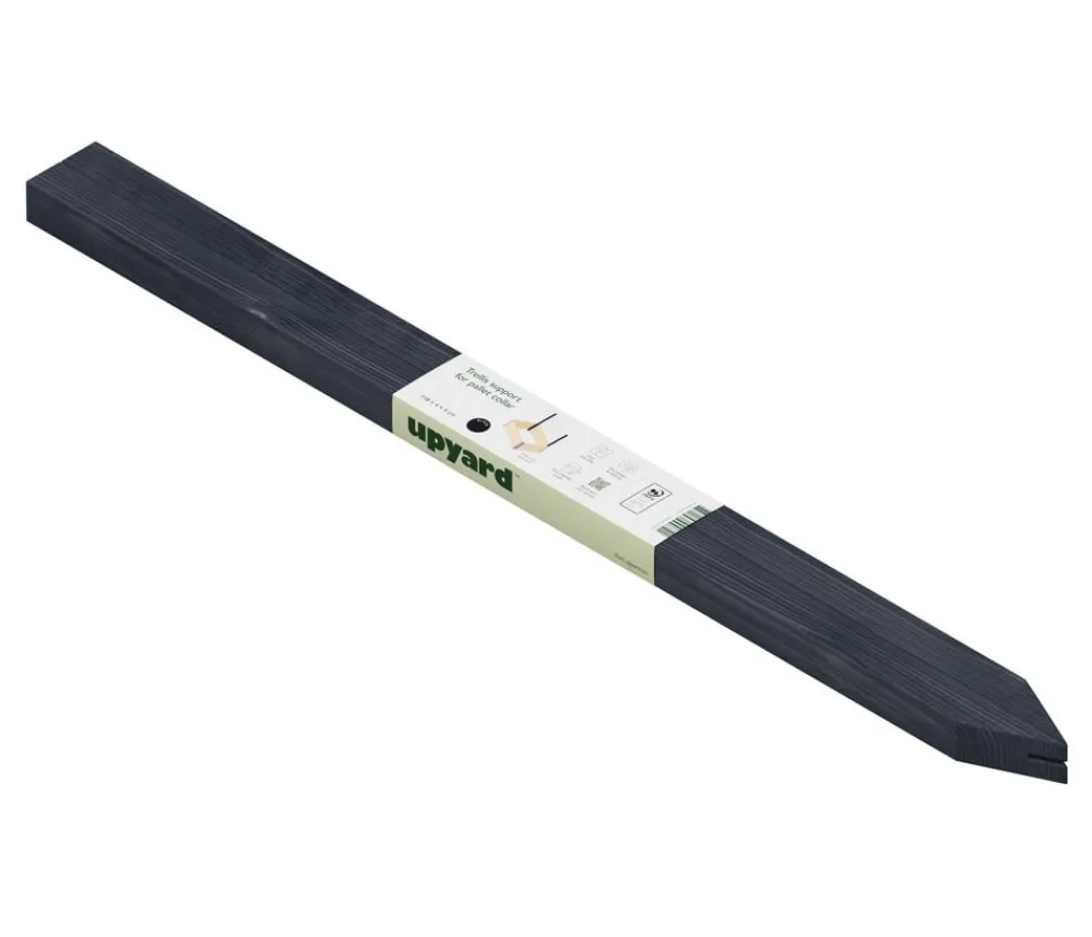 upyard Halterung für Rankgitter, ca. B4/H118/T4,1 cm Schwarz Best