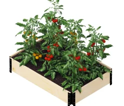 upyard Hochbeet-Aufsatzrahmen, ca. B120/H19,5/T80 cm Natur Hot