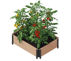upyard Hochbeet-Aufsatzrahmen, ca. B80/H19,5/T60 cm Braun Outlet