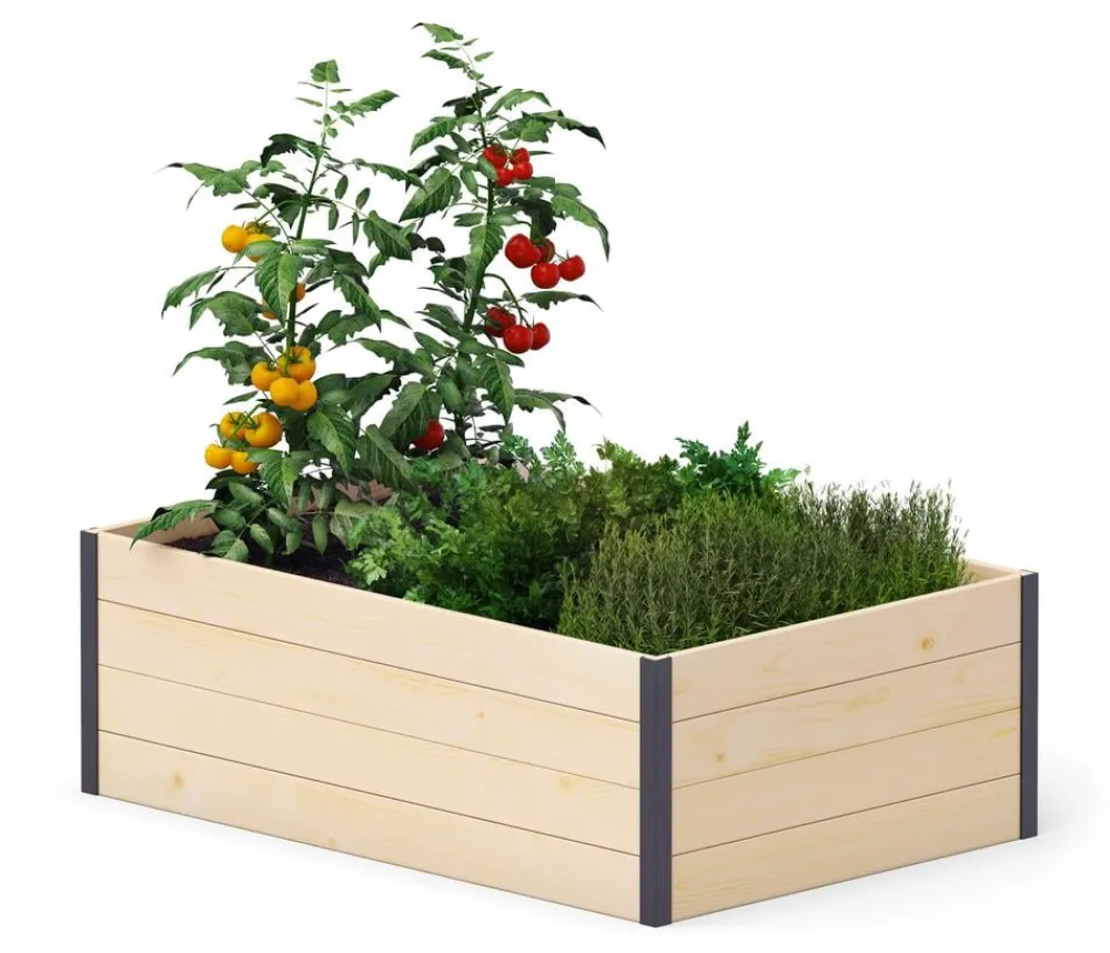 upyard Hochbeete & Frühbeete > Holz-Hochbeet GardenBox I-Box, ca. B120/H40/T80 cm