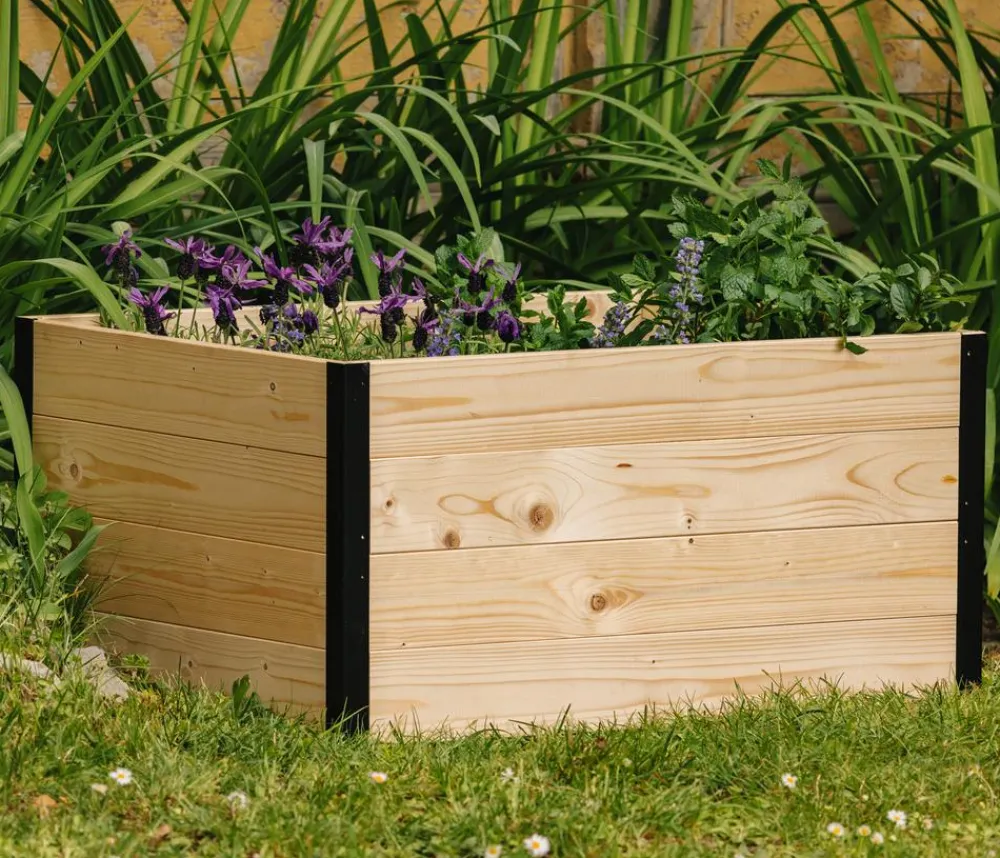 upyard Hochbeete & Frühbeete > Holz-Hochbeet GardenBox I-Box, ca. B120/H40/T80 cm