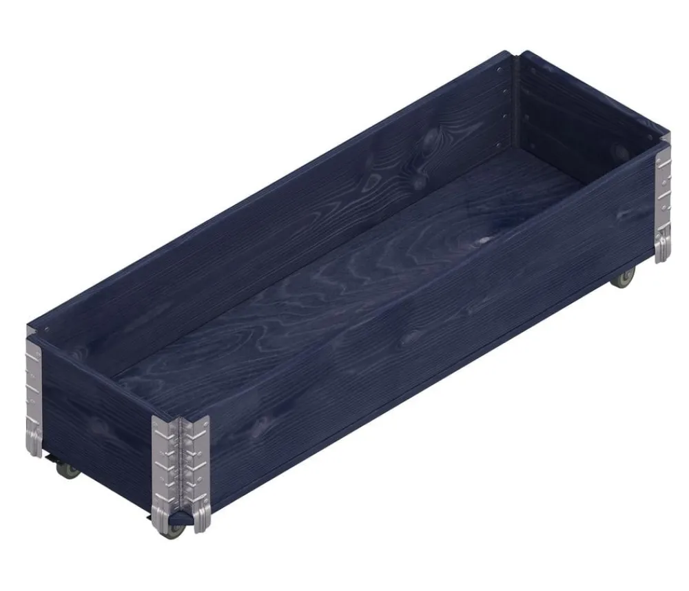 upyard Hochbeete & Frühbeete > Holz-Kräuterkasten HerbsBox mit Rollen, ca. B120/H20/T40 cm