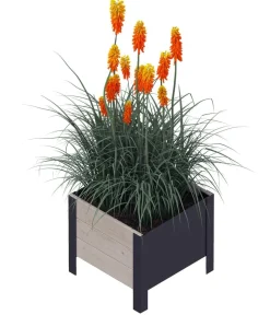 upyard Holz-Pflanzkasten ModernBox, ca. B36/H32/T36 cm Grau Online