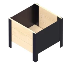 upyard Holz-Pflanzkasten ModernBox, ca. B36/H32/T36 cm Natur New