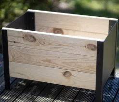 upyard Holz-Pflanzkasten ModernBox, ca. B58/H32/T36 cm Natur Clearance