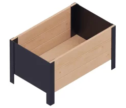 upyard Pflanzkübel & Blumenkästen|Hochbeete & Frühbeete - Holz-Pflanzkasten ModernBox, ca. B58/H32/T36 cm Braun