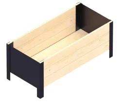 upyard Holz-Pflanzkasten ModernBox, ca. B78/H32/T36 cm Natur