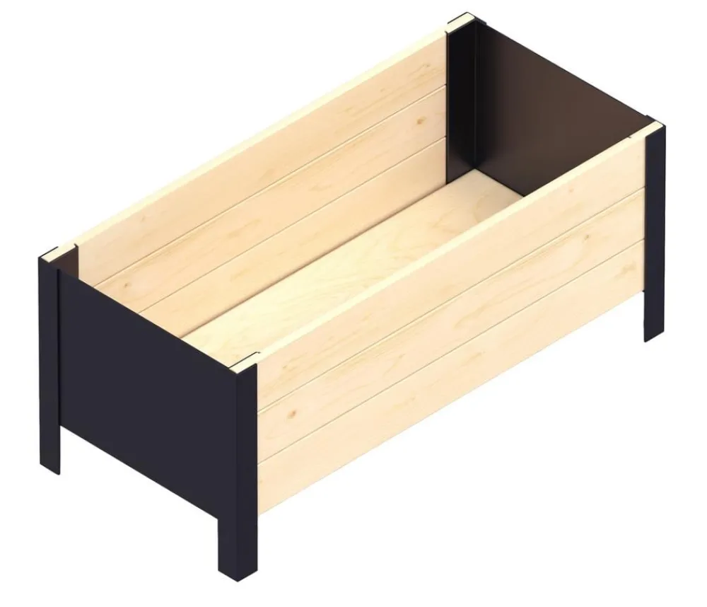 upyard Holz-Pflanzkasten ModernBox, ca. B78/H32/T36 cm Natur