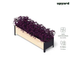 upyard Pflanzkübel & Blumenkästen|Hochbeete & Frühbeete - Holz-Pflanzkasten ModernBox, ca. B118/H32/T36 cm Natur