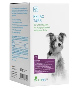 VALETUMED Nahrungsergänzung Für Tiere|Nahrungsergänzung Hund > Ergänzungsfutter für Hunde Relax Tabs, 180 g