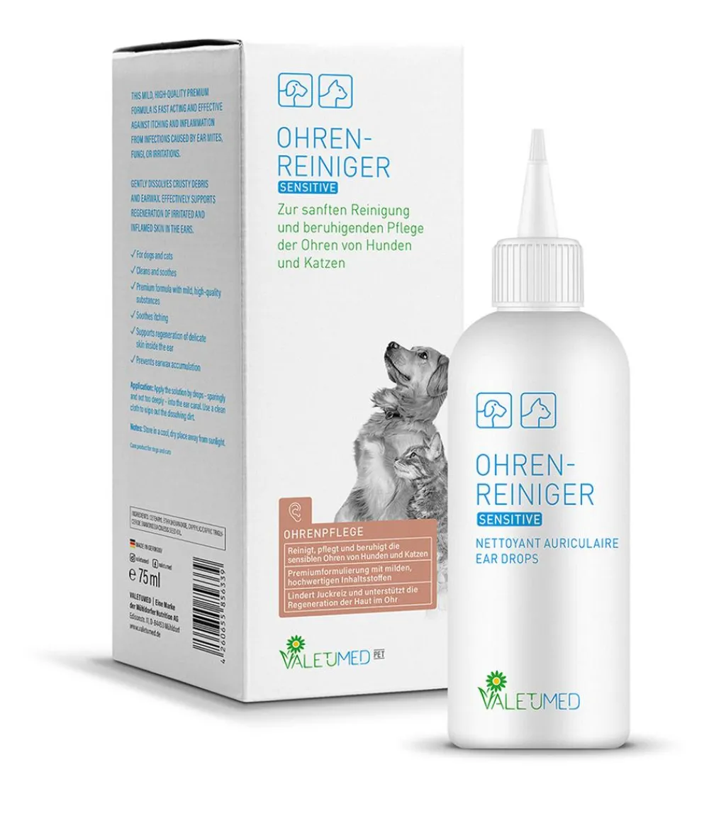 VALETUMED Ohren- & Augenpflege|Katzenpflege > Ohrenreiniger Sensitive, 75 ml