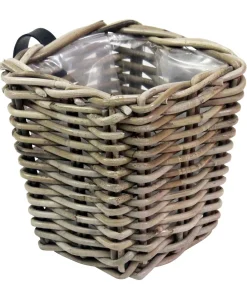 Van der Leeden Pflanzkübel & Blumenkästen|Blumentöpfe & Übertöpfe > Rattan-Balkonkorb, quadratisch, , ca. B15/H15/T15 cm