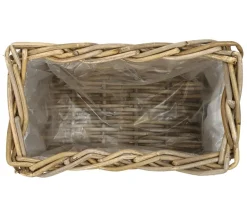 Van der Leeden Pflanzkübel & Blumenkästen - Rattan-Pflanzkasten, braun
