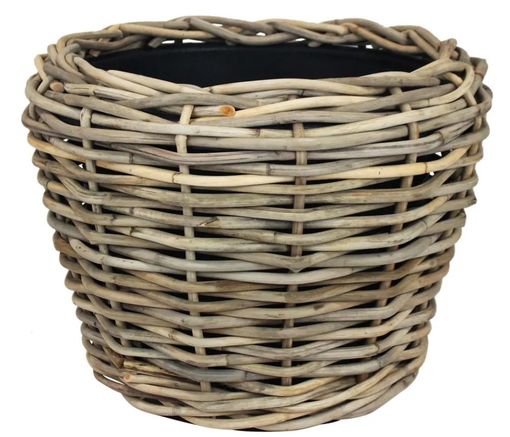Van der Leeden Blumentöpfe & Übertöpfe - Rattan-Topf Drypot, rund, /