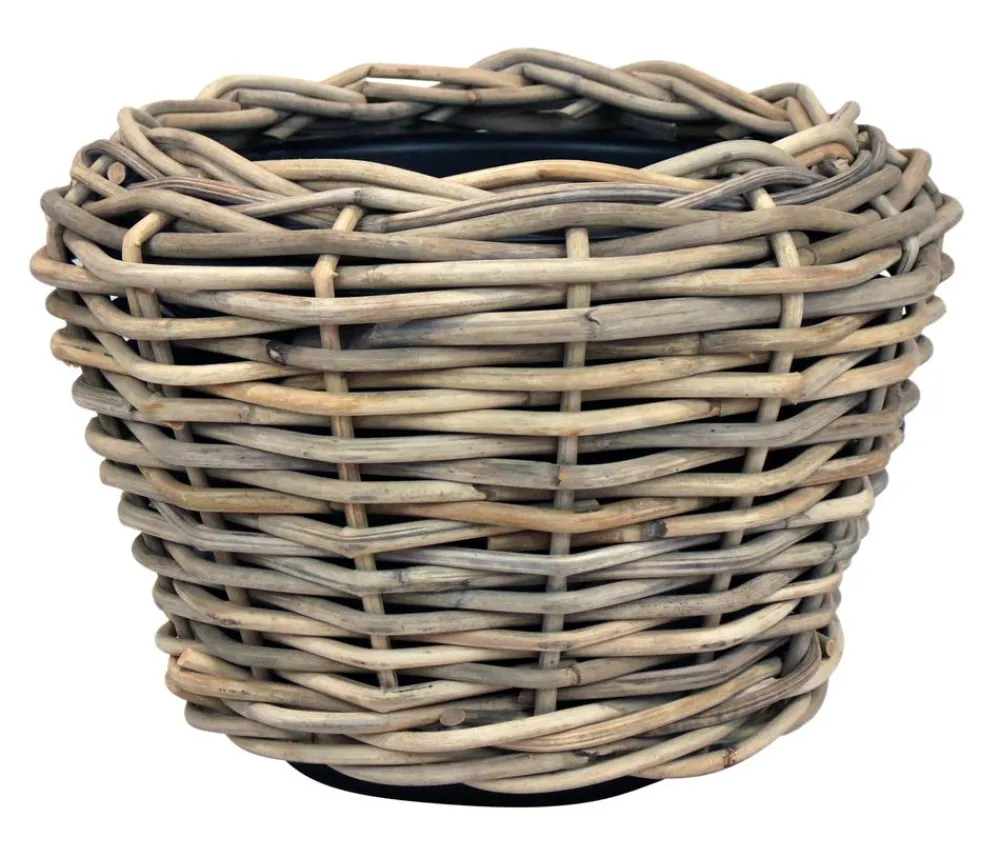Van der Leeden Rattan-Topf Drypot, rund, /