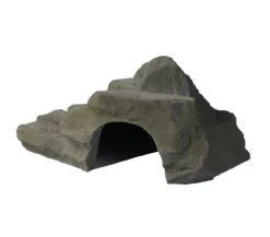 VARIOGART® Deko|Terrarium Zubehör - Aquariumdeko Höhle XL Grau