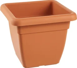 Vasar Blumentöpfe & Übertöpfe - Kunststoff-Topf Atena, eckig Orange