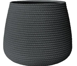 Vasar Blumentöpfe & Übertöpfe - Kunststoff-Topf Campana Bali, bauchig, Anthrazit