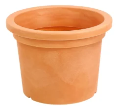 VECA Blumentöpfe & Übertöpfe - Kunststoff-Topf Cilindro, rund Orange