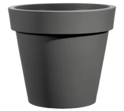 VECA XXL Kunststoff-Topf Easy, rund Dunkelgrau Outlet