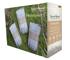 Venandi Animal Nassfutter für Katzen Adult Probierpaket 1, 12 x 125 g Sale