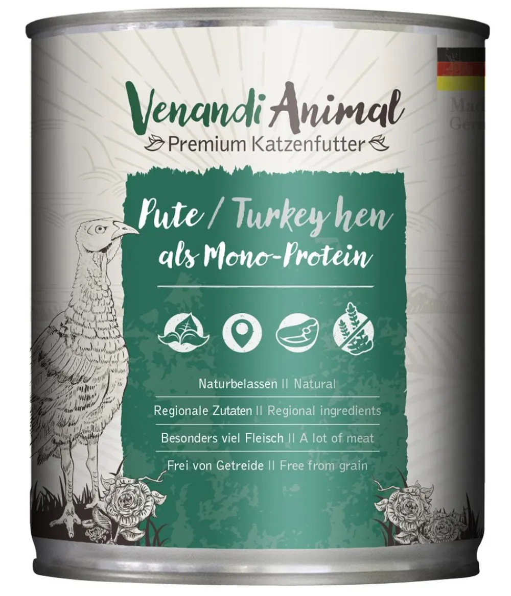 Venandi Animal Nassfutter Katze > Nassfutter für Katzen Monoprotein, Adult, 800 g