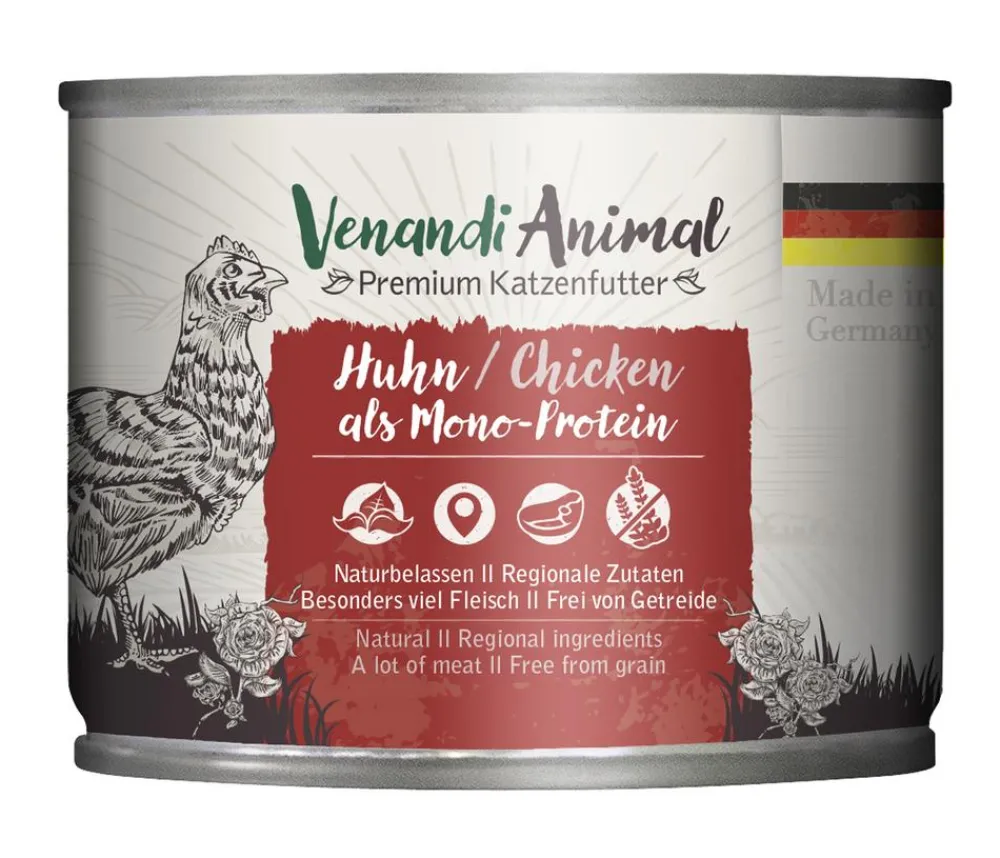 Venandi Animal Nassfutter Katze > Nassfutter für Katzen Monoprotein, Adult, 200 g