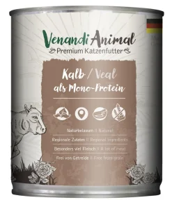 Venandi Animal Nassfutter für Katzen Monoprotein, Adult, 800 g Hot
