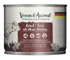 Venandi Animal Nassfutter für Katzen Monoprotein, Adult, 200 g Outlet