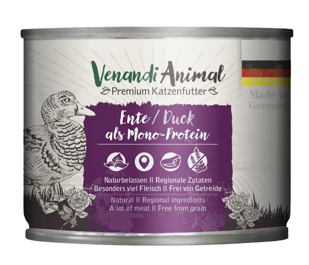 Venandi Animal Nassfutter für Katzen Monoprotein, Adult, 200 g Online