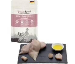 Venandi Animal Nassfutter Katze - Nassfutter für Katzen Kitten, Huhn, 125 g